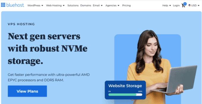 Bluehost is a leading cloud hosting service provider with top-quality services.