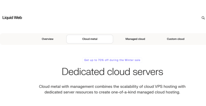 Liquid Web cloud hosting service, best secure hosting solution with fast performance, and high uptime guarantee.